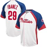 MLB Majestic Philadelphia Phillies #29 Raul Ibanez White-Royal Blue Wheelhouse Player Baseball Jersey (Large)
