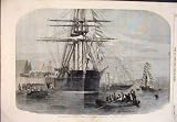 1856 ARCTIC SHIP RESOLUTE COWES HARBOUR QUEEN BOATS