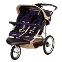 Safari Swivel Wheel Sport Double Stroller - Blue/ Khaki