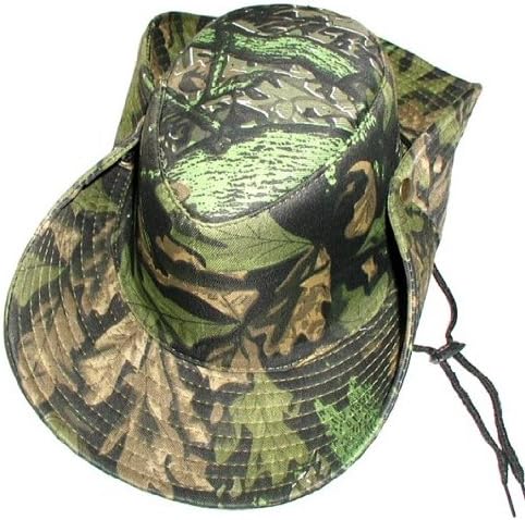 Camo Two-Way Boonie Hat ~ Safari Aussie Outback Cap ~ Jungle Pattern