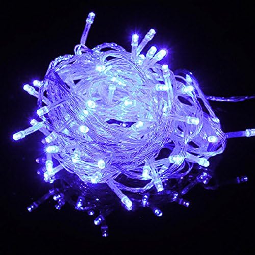 100 LEDs 10M Purple String Fairy Lights for Christmas Tree Decor, Festive Lights Birthday Party Lights Wedding Decoration - 8 Operation Modes