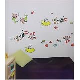 Underwater Fish Creatures Child Wall Stickers Temporary Repositionable
