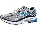 Saucony Women's ProGrid Guide 3 Running Shoe,White/Navy/Blue,8 M