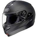 Shoei Solid Multitec Street Bike Racing Motorcycle Helmet - Matte Black / Medium