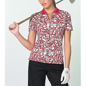 Printed Performance Trio Polo