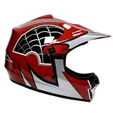 WOW Motocross Youth ATV Dirt Bike Red Spider MX Helmet