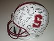 2011 Stanford Cardinal Team Autographed Schutt Full Size Football Helmet with 63 Signatures Total, Proof Photos