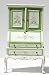 Miniature Fine Furniture Handpainted Desk and Chair Set