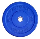 35 lb Solid Rubber Weight Plates Blue Pair