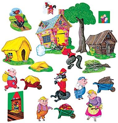 LITTLE FOLKS VISUALS THREE PIGS BASIC PRECUT (Set of 3)