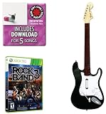 Mad Catz Rock Band 3 Guitar Bundle - Red Hot Chili Peppers Bonus Tracks, Full Game, and Fender Stratocaster Guitar Control...