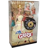 Barbie Pink Label Collector Collection 30 Years Anniversary Grease 12 Inch Doll - Frenchy with Yellow Party Dress, Accessories, Musical Doll Stand and Certificate of Authenticity