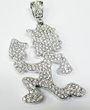 ICP Hatchetman Juggalo Iced Pendant Silver Tone 3