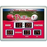 Philadelphia Phillies MLB 14x19 Scoreboard Clock Thermometer