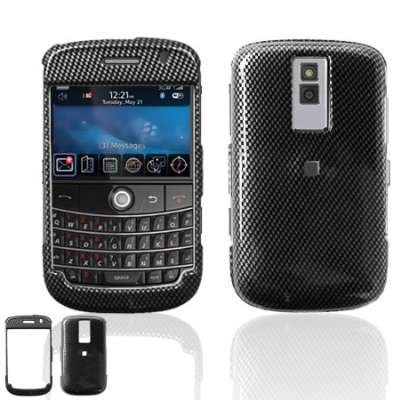 CARBON FIBER DESIGN SNAP-ON COVER HARD CASE PROTECTOR for BLACKBERRY BOLD 9000 [Beyond Cell Packaging]