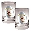 USC Trojans NCAA 2pc Rocks Glass Set USC Trojans NCAA 2pc Rocks Glass Set