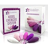 Premium Kegel Exerciser Weights for Bladder Control, Easier Labor & Recovery, Better Sex with 6 Body Safe Silicone Pelvic Floor Ben Wa Balls Trainer Set for Women: Beginners & Advanced