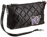University of Washington Quilted Wristlet, Black