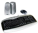 Review Colors-IT 9100BLK/SIL / Black & Silver 3 In 1 Keyboard/Mouse/Speaker Premium Kit