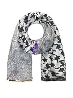 Plomo o Plata Fular (Negro / Gris)