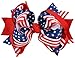 USA 4th of July 5 Inch Loopy Hair Bow By Funny Girl Designs