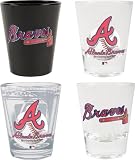 Atlanta Braves 3D Logo Shot Glass Set