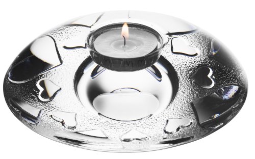 Orrefors Twinkle Heart Votive
