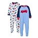 Just One Year Blue/Red TB Fleece Firetruck Blanket Sleeper - 3T