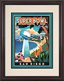 Framed 8.5 x 11 Super Bowl XXXVII Program Print | Details: 2003, Buccaneers vs Raiders