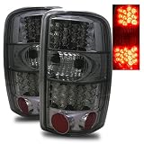 00-06 Chevy Tahoe Smoke LED Tail Lights + LED 3RD Brake Light Combo by Luminx Lighting