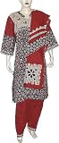 Salwar Kameez Suits Cotton Printed Embroidered Dress Size L (slk318)