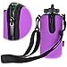 KLOUD City® Neoprene Water Bottle Sleeve Insulator Cooler Koozie with Adjustable Shoulder Strap for 32 Oz.Wide Mouth Sport Water Bottle (Purple)