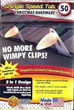 Club Pack of 50 C7 or C9 Light Christmas Light Clips 4 Roof Eve Lines