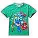Owone Box PJ Masks Gekko Catboy Owlette Cotton Short Sleeve T-shirt Green 1