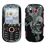 Snap On Hard Phone Cover for Samsung Intensity U450 / DoubleTake Skull Wing Protector Case