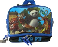 Dreamworks Kung Fu Panda Insulated Lunch Bag with 2 zipper compartments