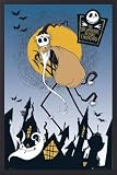 The Nightmare Before Christmas Poster und Alu-Rahmen - Jack & Sally By Tim Burton (91 x 61cm)