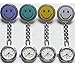 SODIAL(R)Medical nurse pocket watch,quartz movement,brooch pendant pocket watch Pink