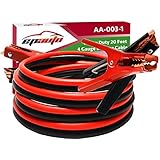 EPAuto 4 Gauge x 20 Ft 600A Heavy Duty Booster Jumper Cable with Travel Bag and Safety Gloves (4 AWG x 20 Feet)