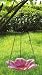 Fluted Floral Hanging Glass Birdbath