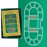 Trademark Baccarat Felt Layout - 36 X 72 Inch Baccarat Layout, Green