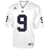 NCAA adidas Notre Dame Fighting Irish #9 White Replica Football Jersey (X-Large)