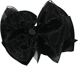 Posies Accessories Basic (Medium) Hair Bow Classic Collection 3 (Black)