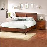 South Shore Vintage Cherry Wood Platform Bed 5 Piece Bedroom Set