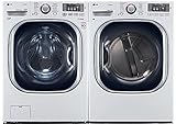 Power Pair Special-LG Turbo Series Ultra-Capacity Laundry System with Steam*PURE WHITE COLOR*(WM4270HWA_DLEX4270W)