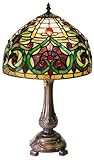 IMAGE OF Victorian Petite Ivory and Green Tiffany Style Table Lamp