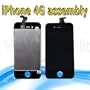 Apple Iphone 4 4g (AT&T) Black Screen Glass Replacement Digitizer with Frame + LCD Assembly + 6 Piece Tool Kit