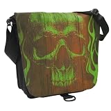 Lime Skull Satchel and Diaper Bag