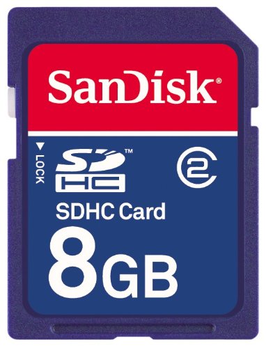 SanDisk 8GB SDHC Class 2 Flash Memory Card SDSDB-8192-A11