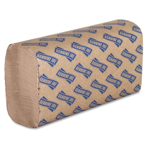 Genuine Joe GJO21040 Multifold Natural Towels (16 Packs, 250 per pack)